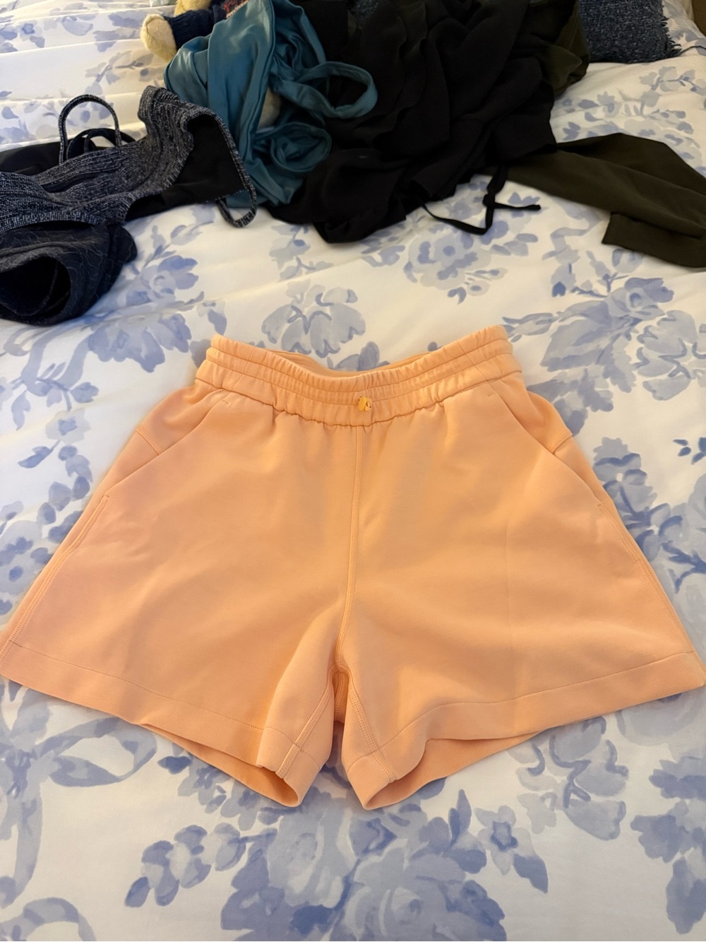 lululemon athletica Peach-Orange Relaxed Waistband Shorts